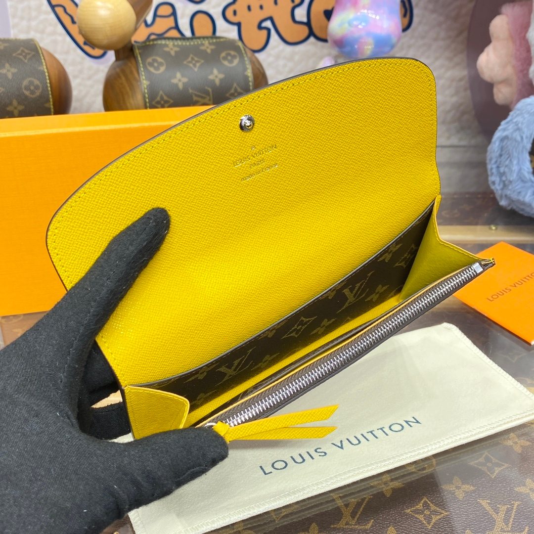 Louis Vuitton Epi Leather Wallet Yellow