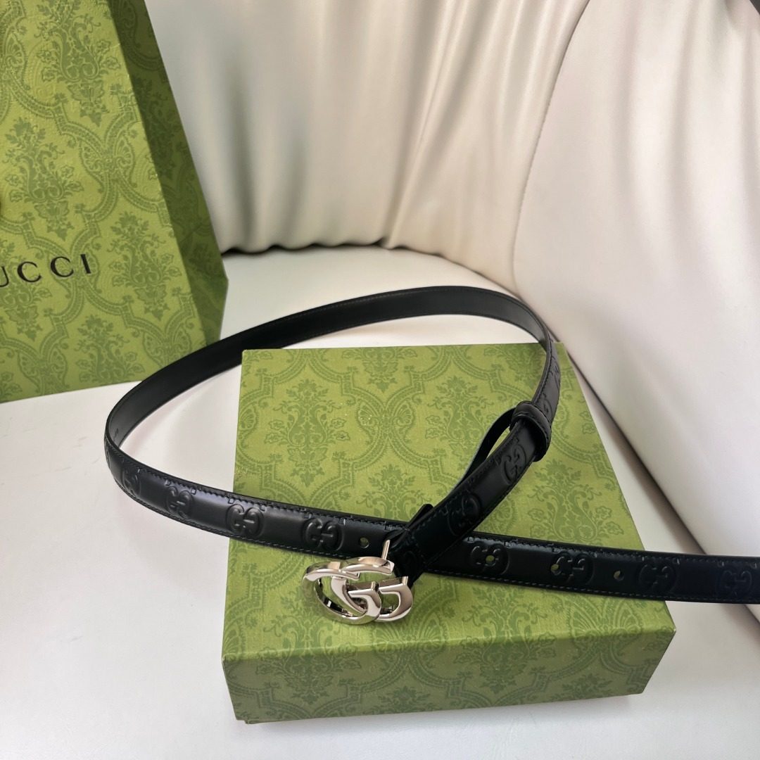 Gucci GG Marmont Leather Belt