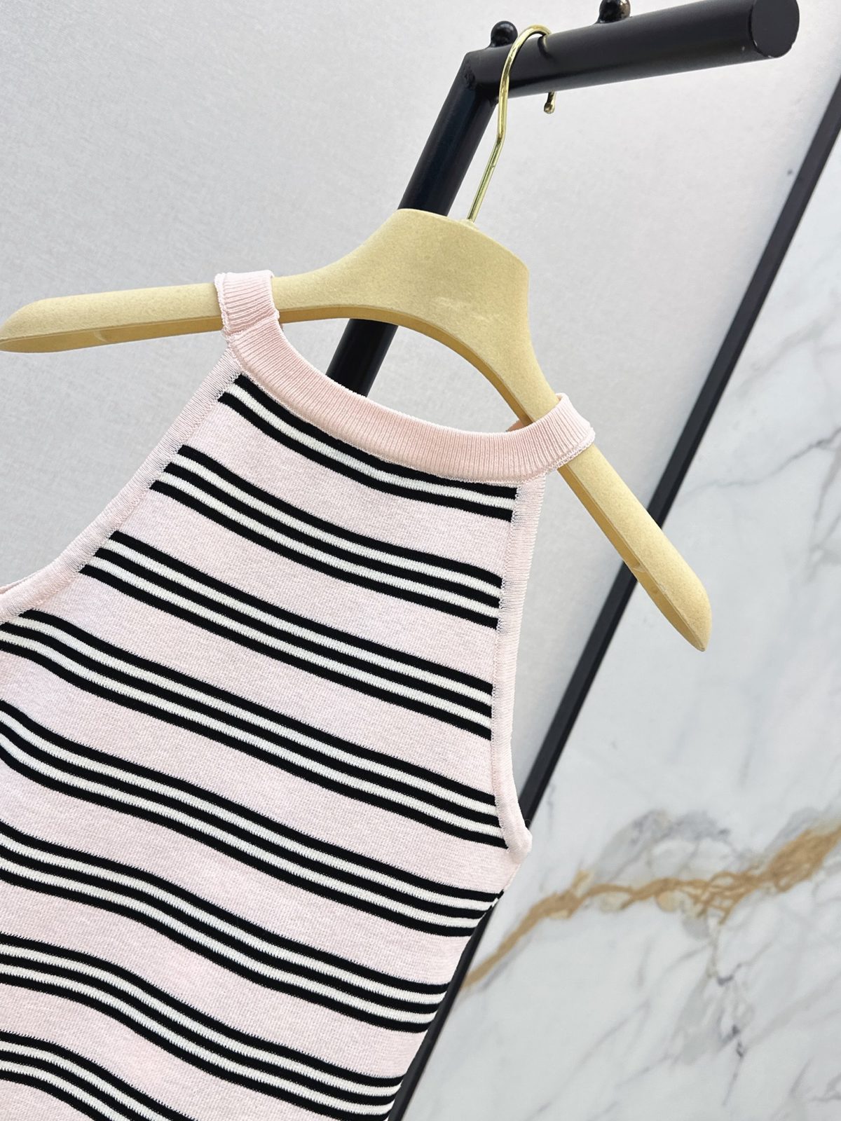 Miu Miu Striped Knit Tank Top