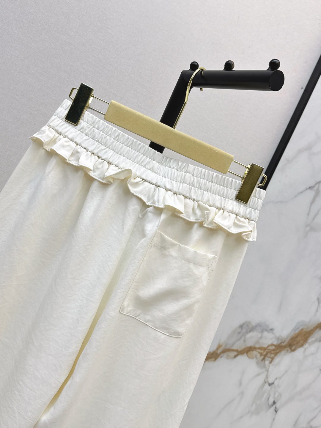 Miu Miu Women's White Drawstring Pants