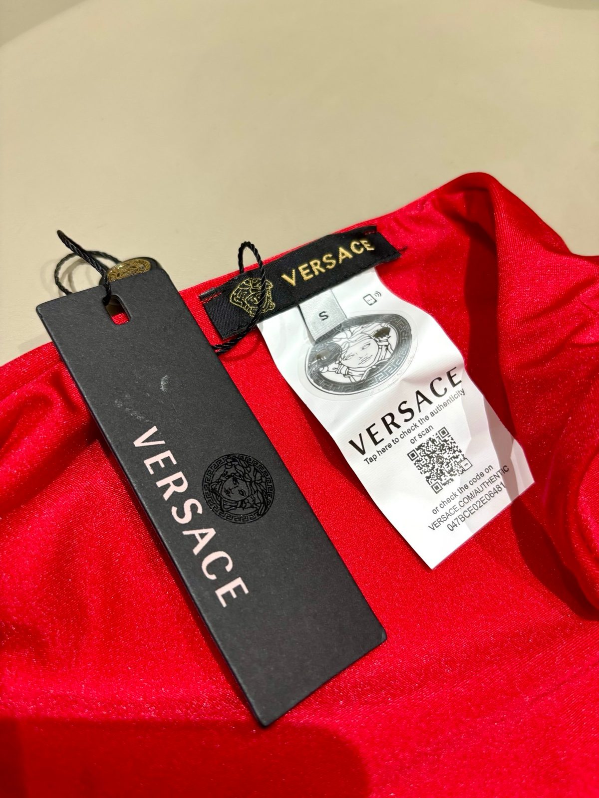 Versace Red Medusa Bikini Set