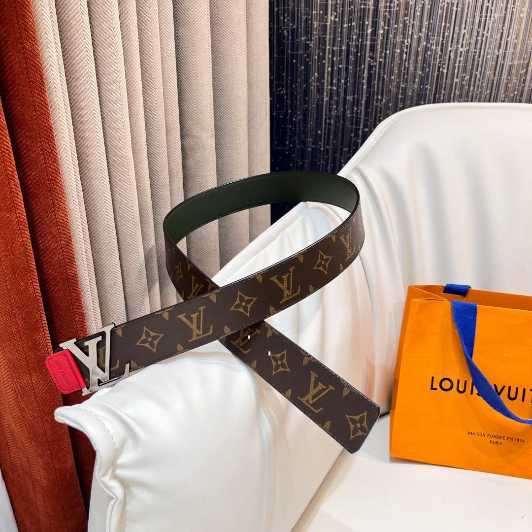 Louis Vuitton Monogram Canvas Leather Belt