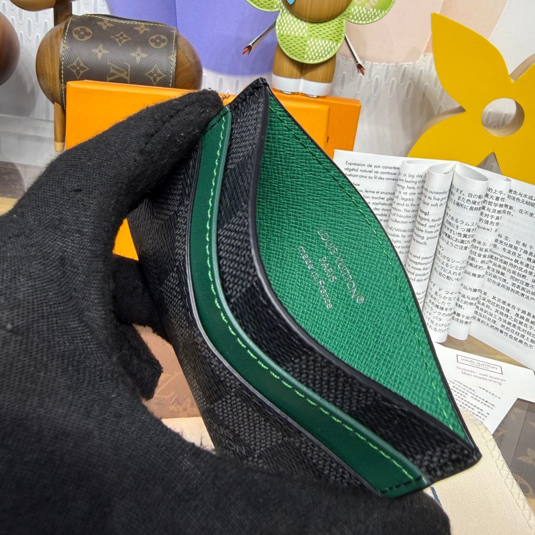 Louis Vuitton Damier Graphite Bifold Wallet Green