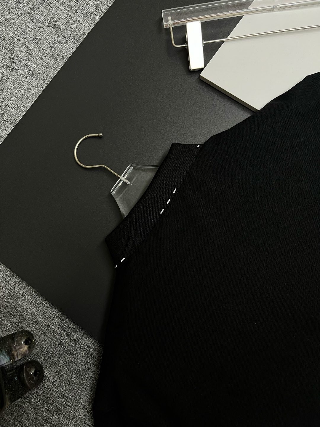 Black Short Sleeve Polo Shirt