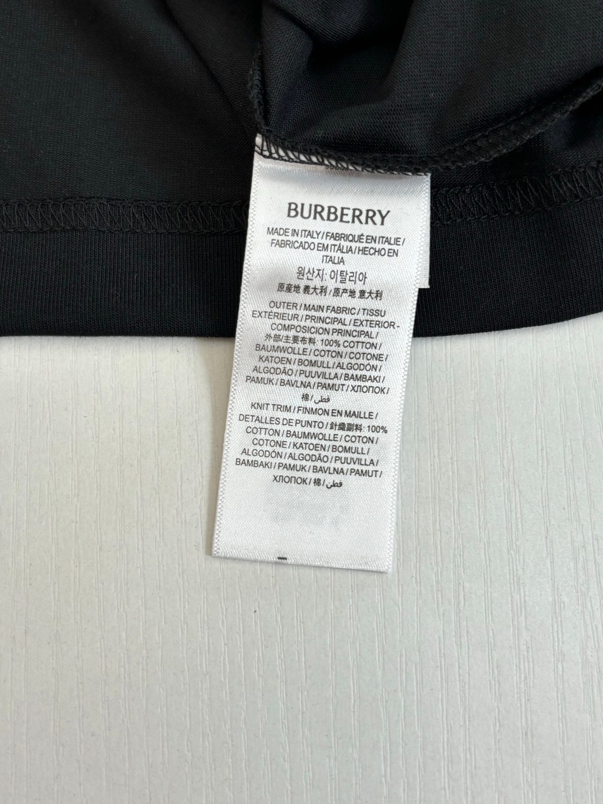Burberry Oval Logo Cotton T-Shirt