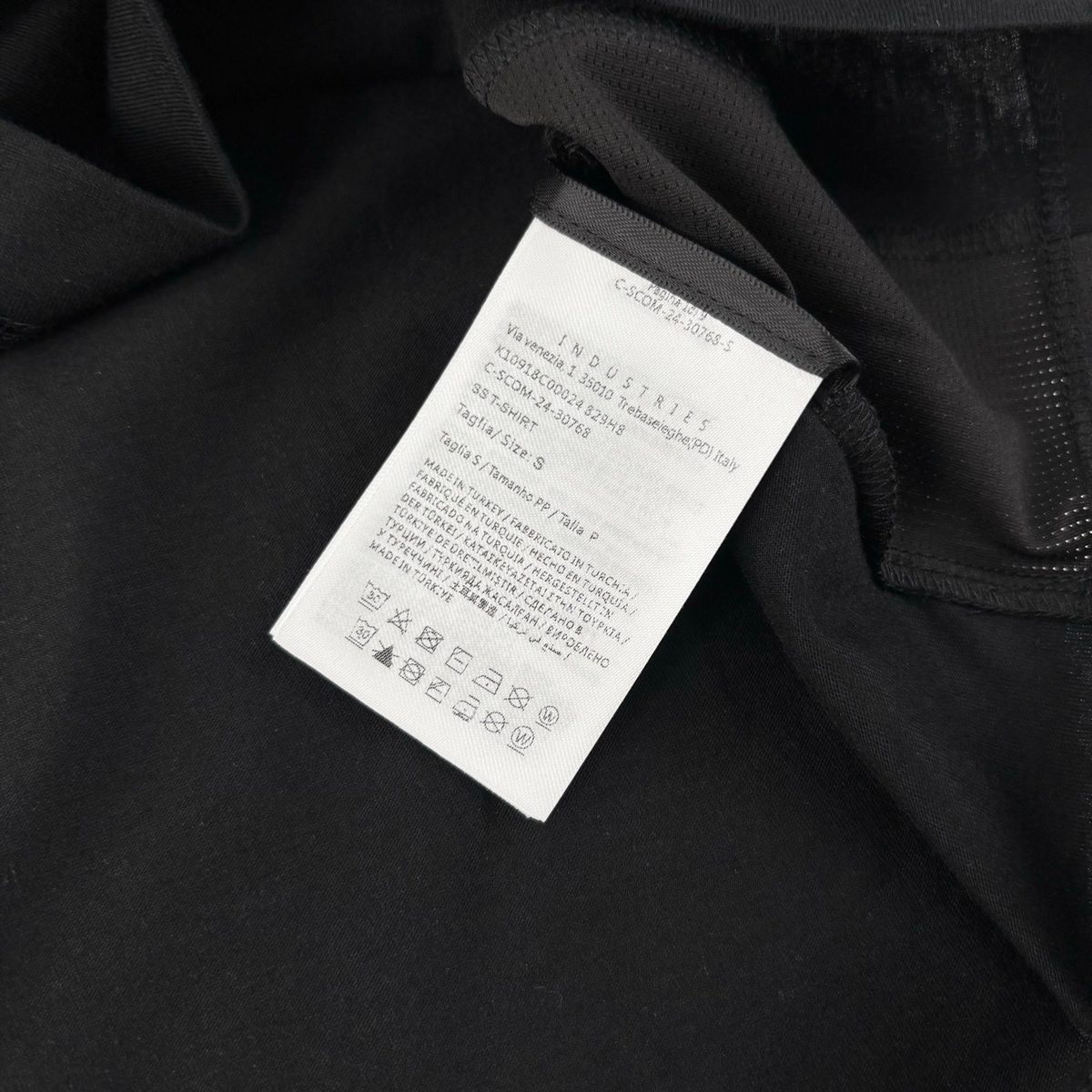 Moncler Black Logo Print Short Sleeve T-Shirt