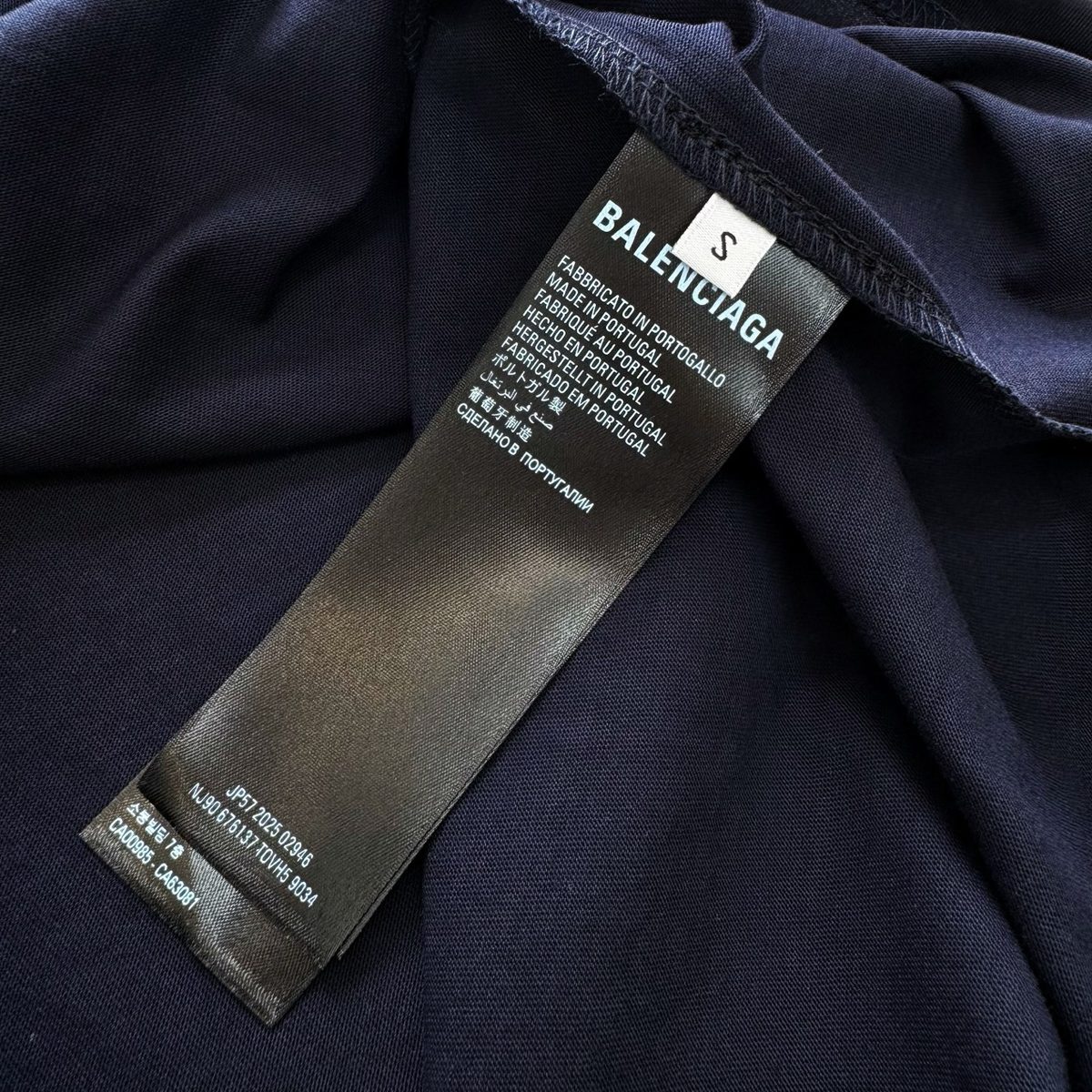 Balenciaga Supported By Crewneck T-Shirt
