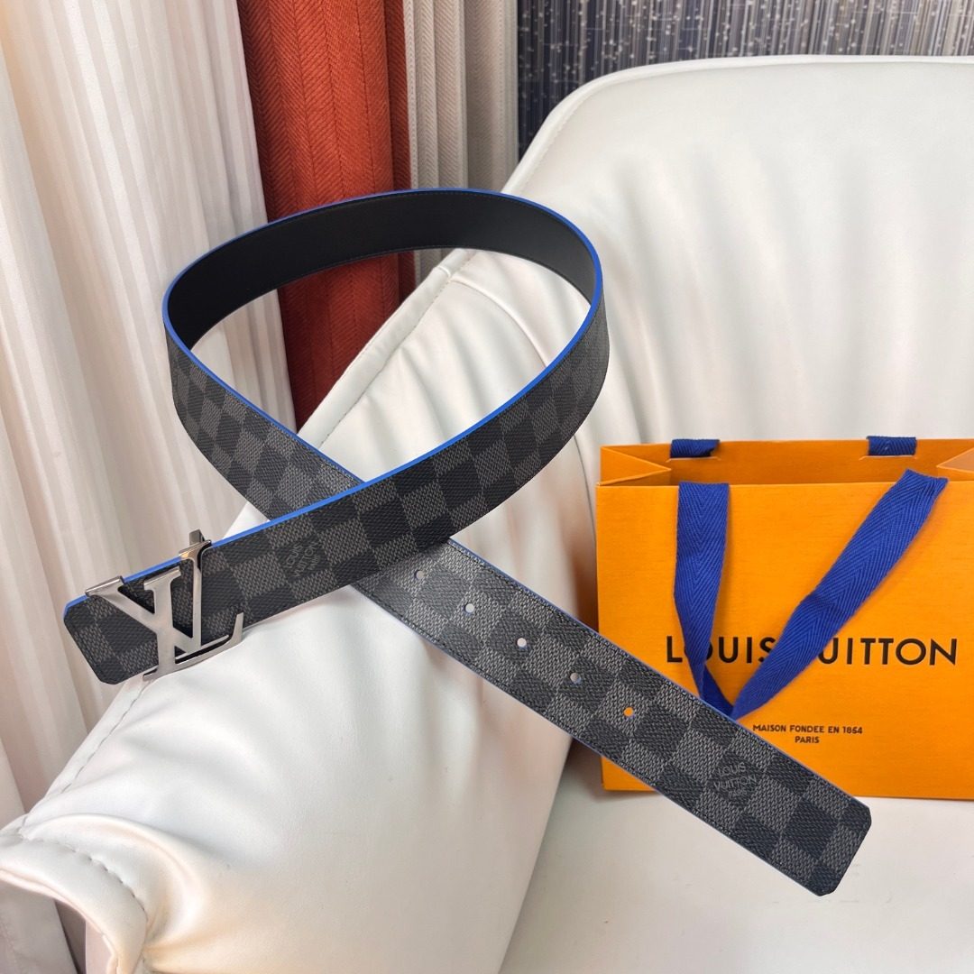 Louis Vuitton Damier Graphite Leather Belt