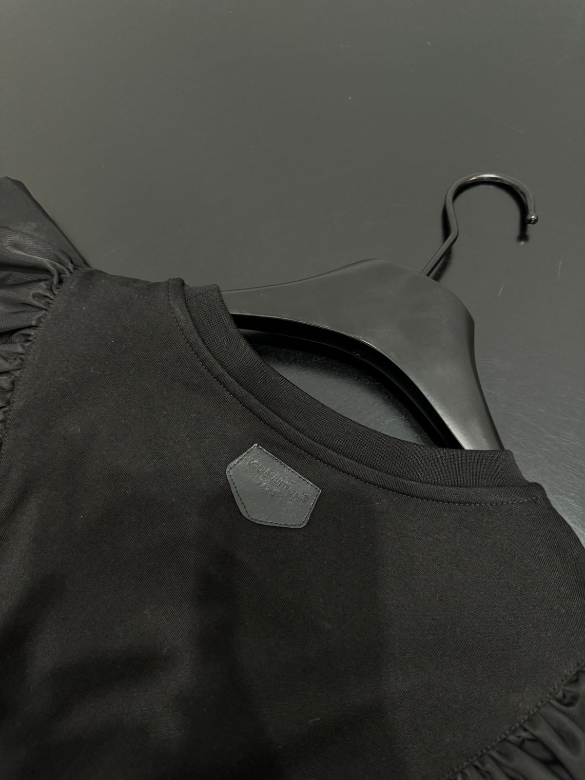 Burberry Black Ruffled Sleeve T-Shirt