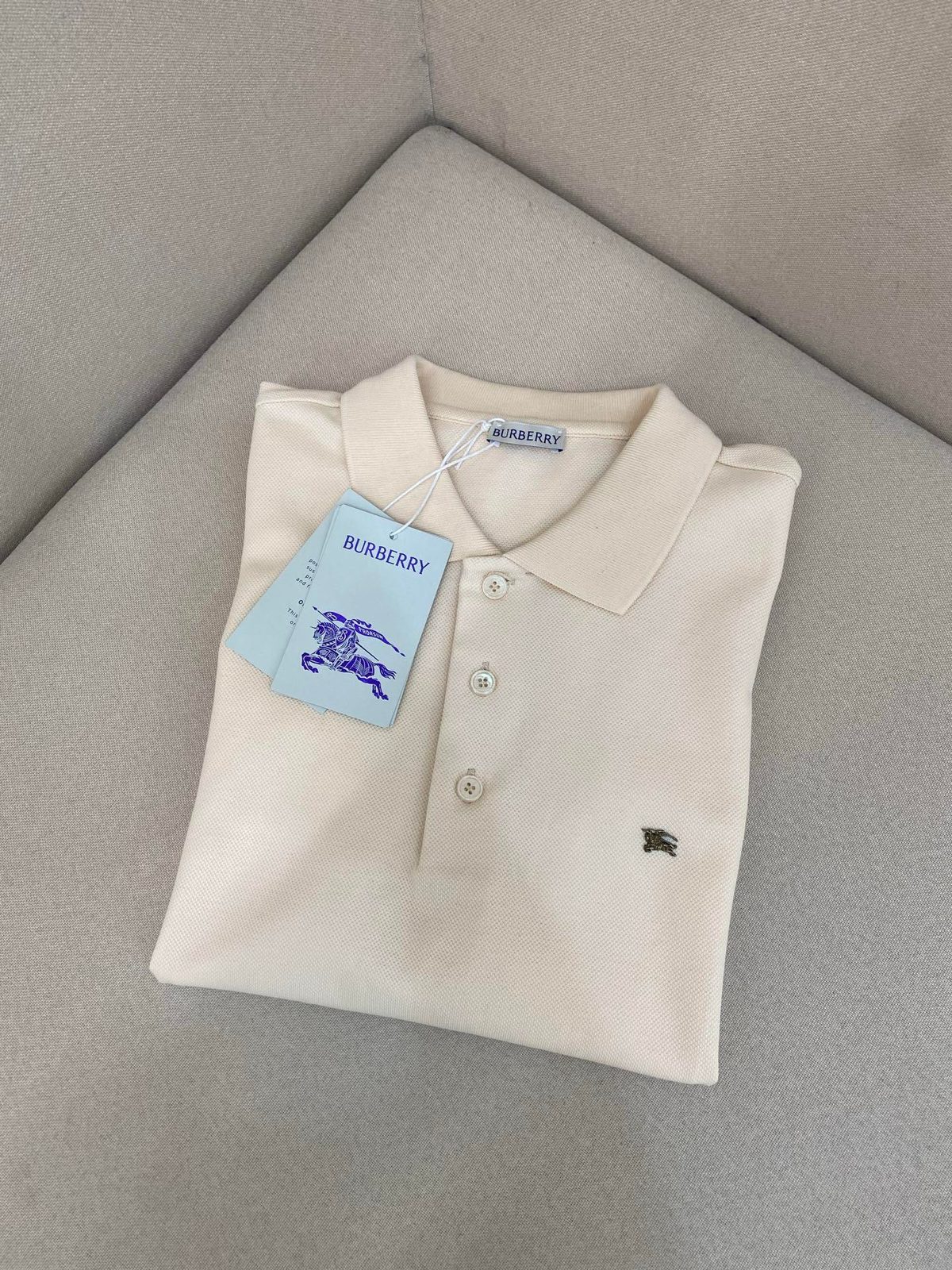 Burberry EKD Polo Shirt Cream
