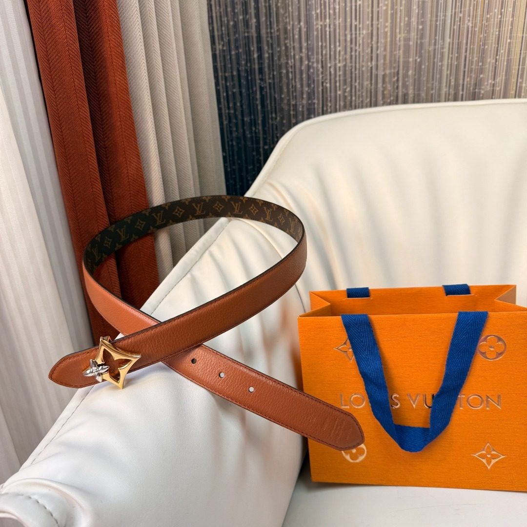 Louis Vuitton Monogram Star Leather Belt