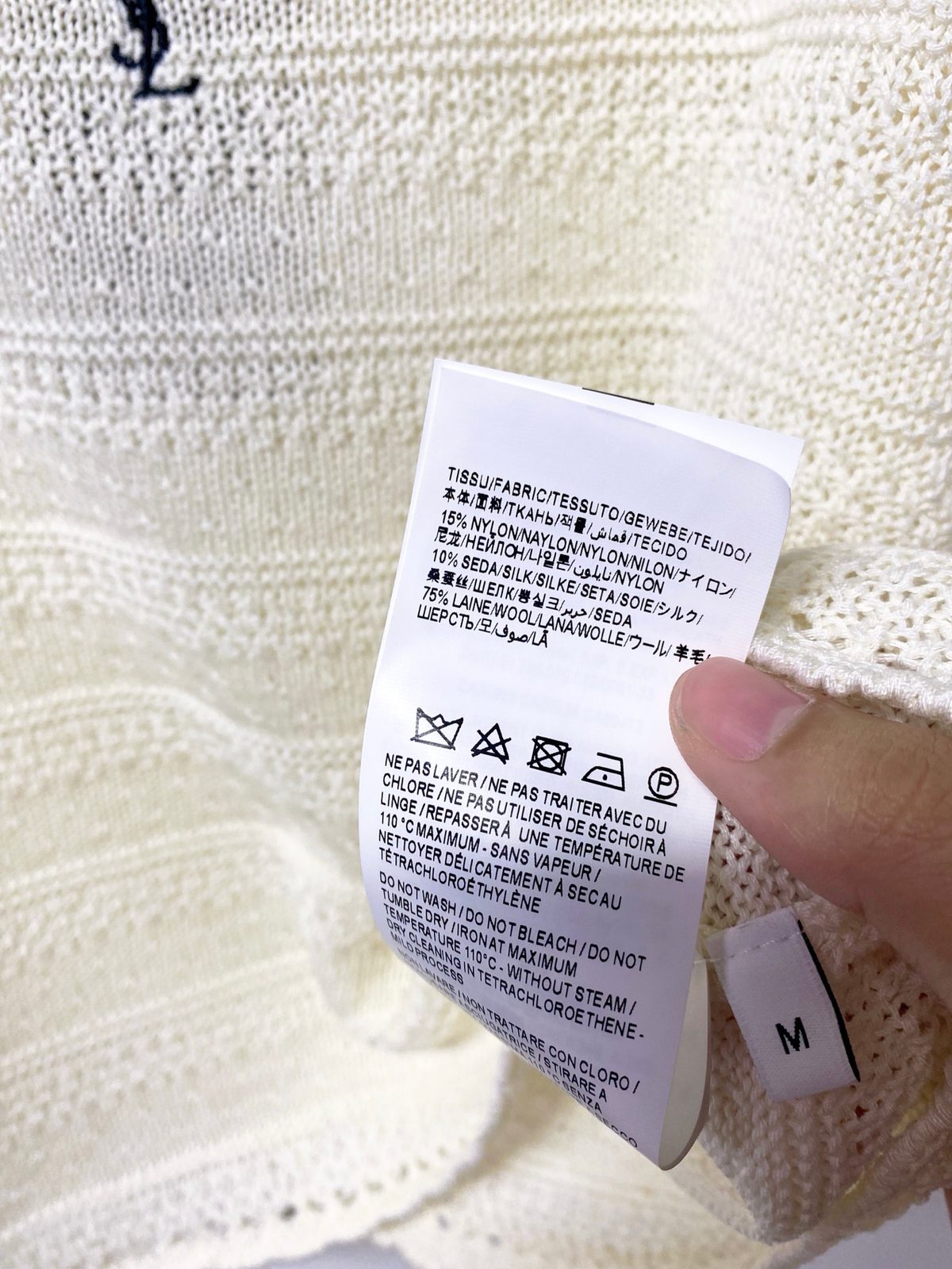 Saint Laurent Linen Knit Tank Top
