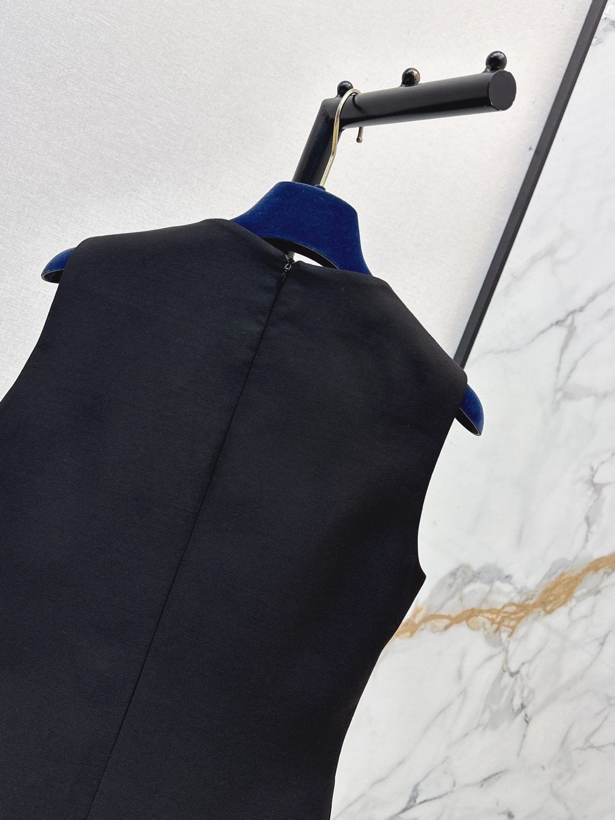 Sleeveless A-Line Dress with Bow Detail