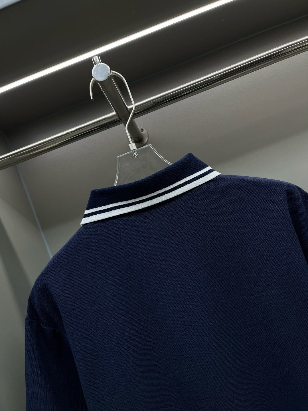 Burberry Striped Collar Polo Shirt