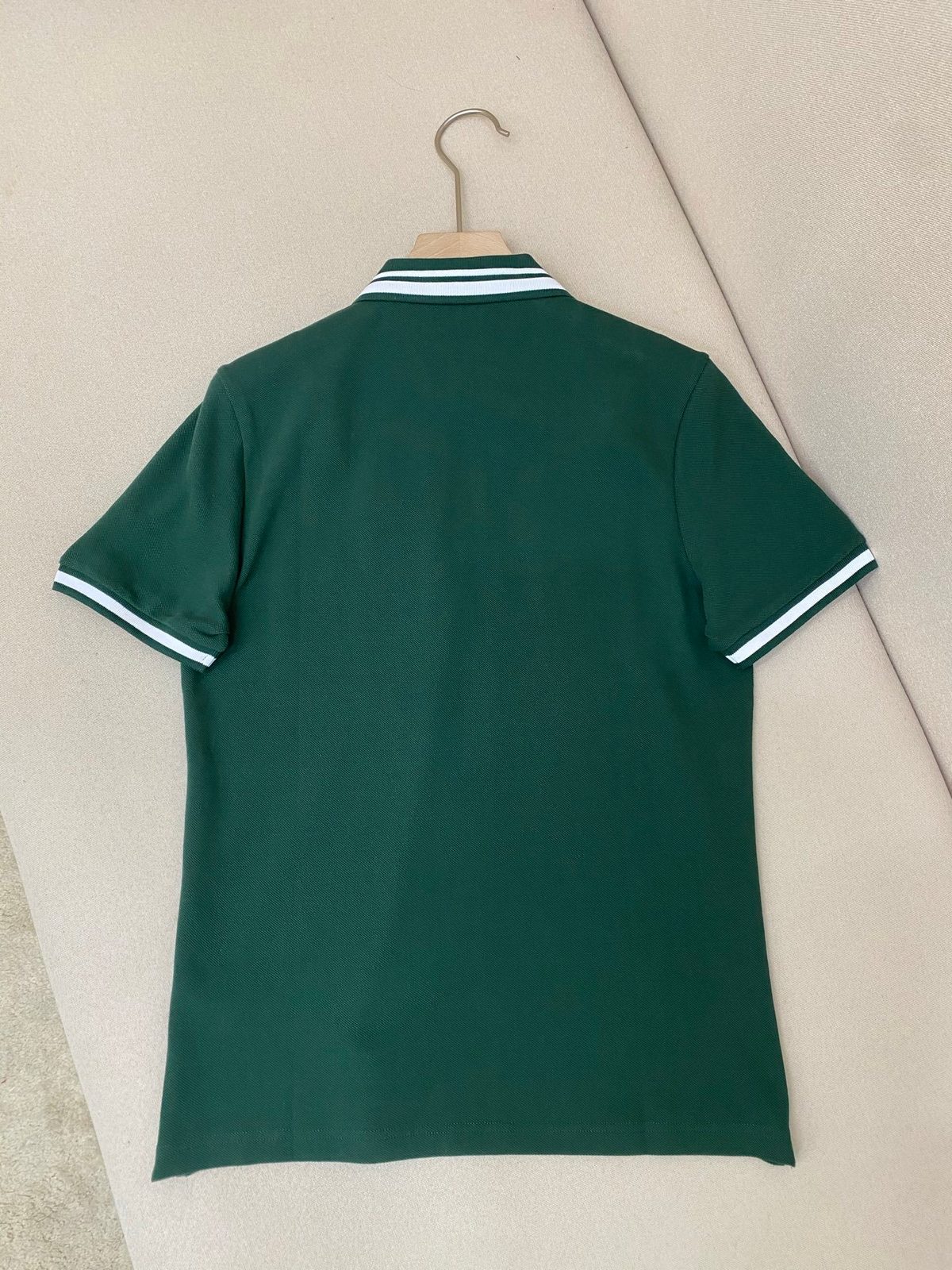 Gucci Striped Collar Polo Shirt Green