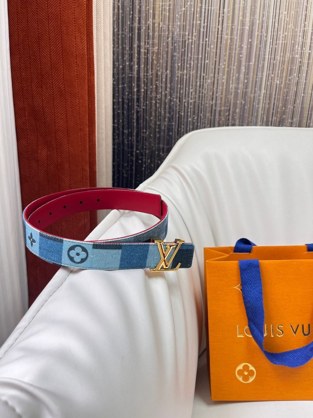 Louis Vuitton Damier Reversible Leather Belt