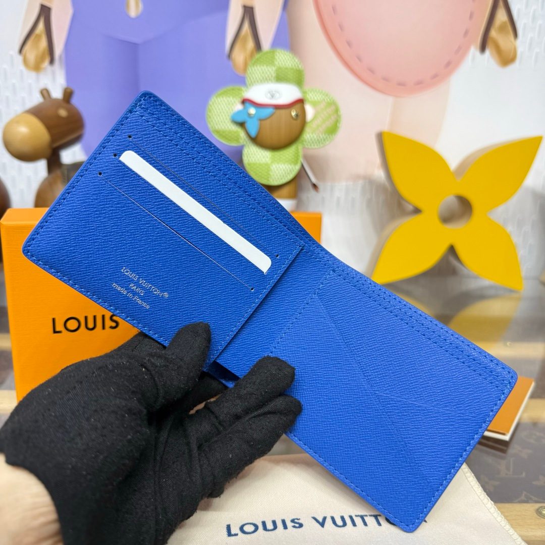Louis Vuitton Monogram Canvas Wallet Blue