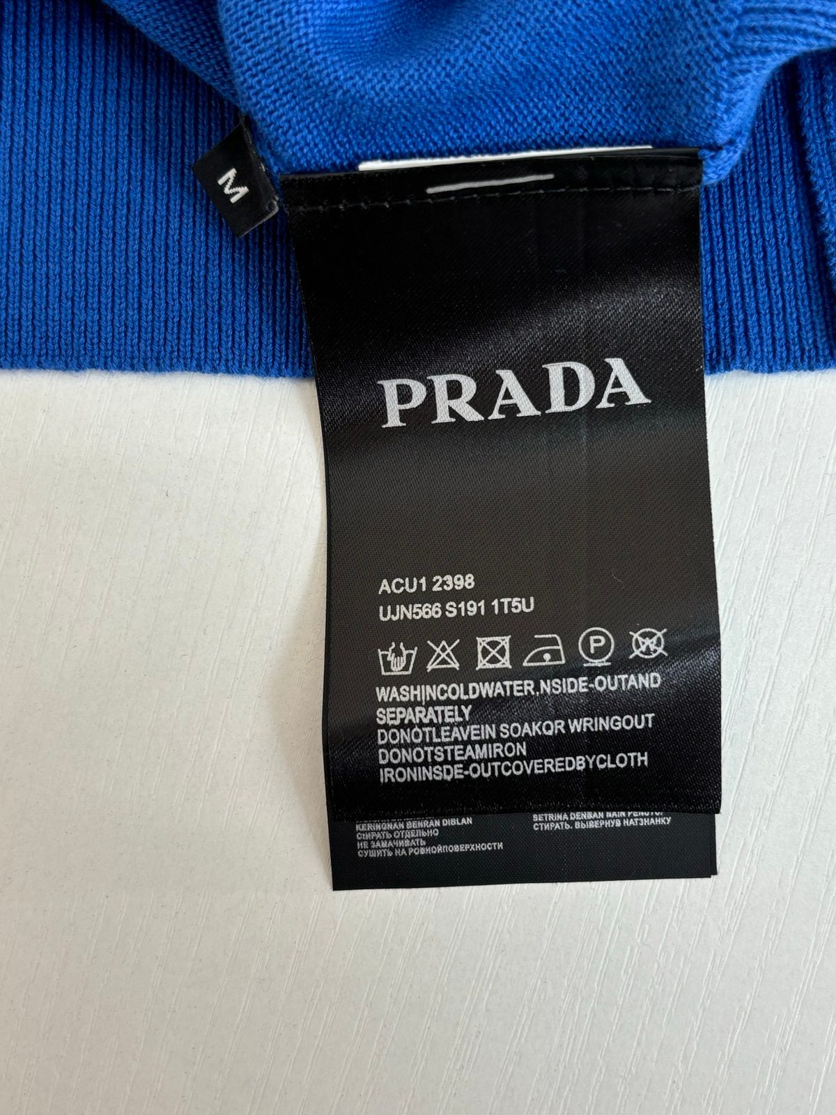 Prada Blue Polo Shirt