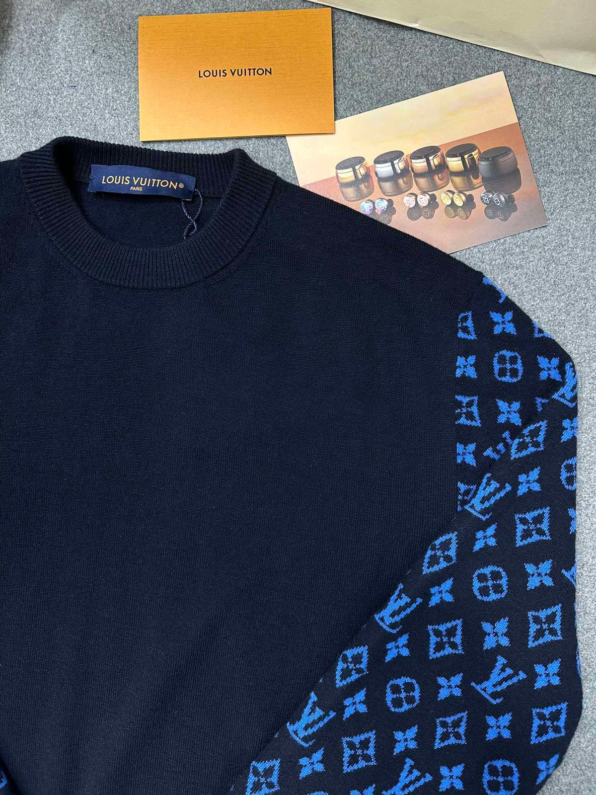 Louis Vuitton Monogram Crewneck Sweater Navy