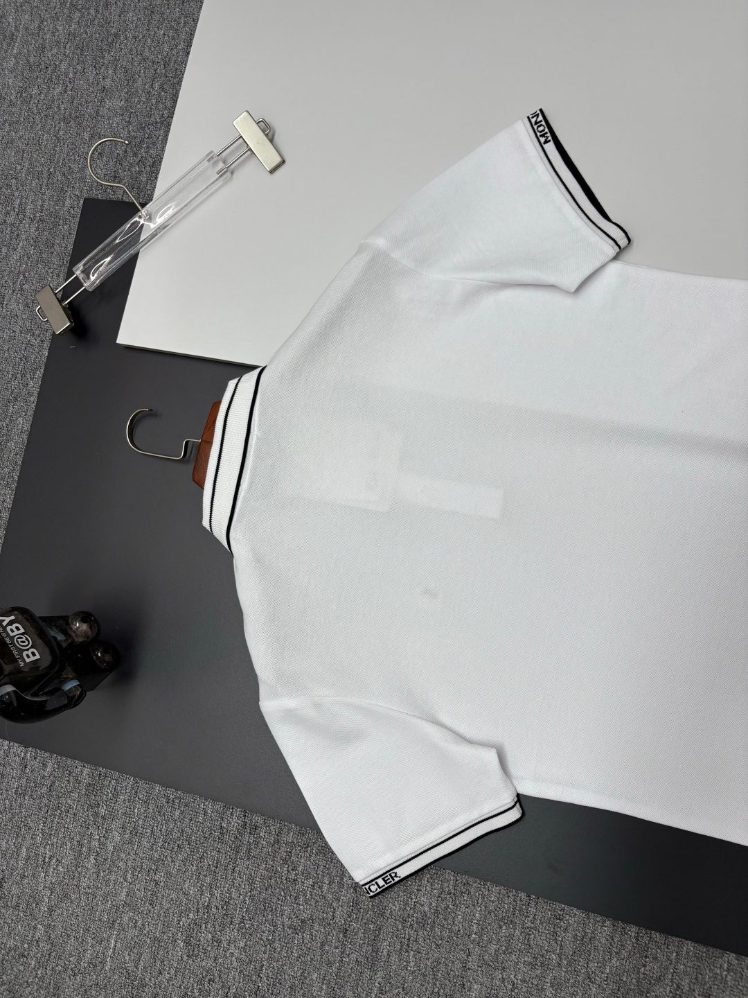Burberry Striped Collar Polo Shirt