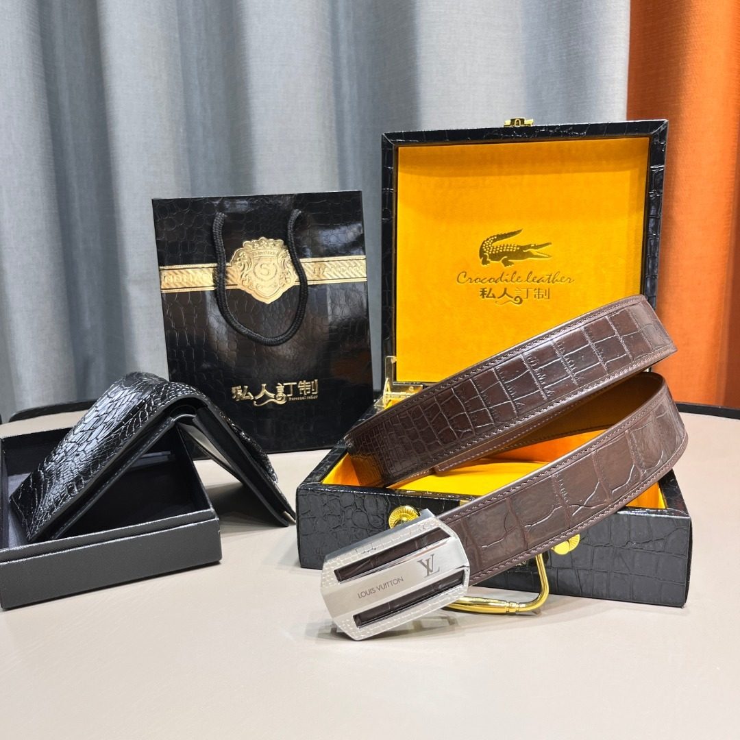 Louis Vuitton Crocodile Leather Accessories Set