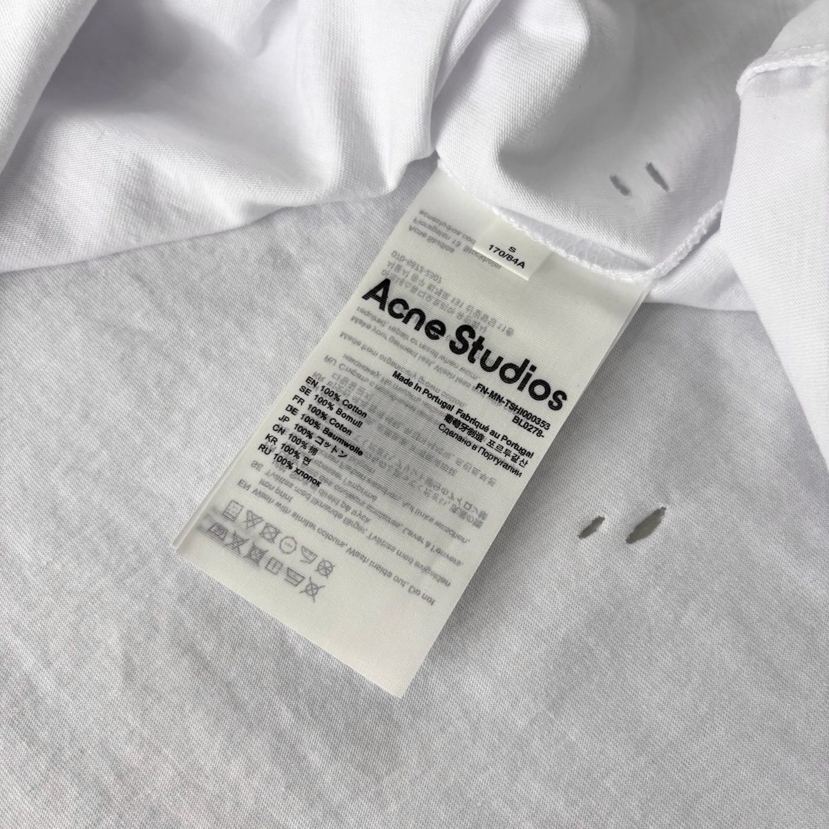 Acne Studios Circular Logo Print T-Shirt