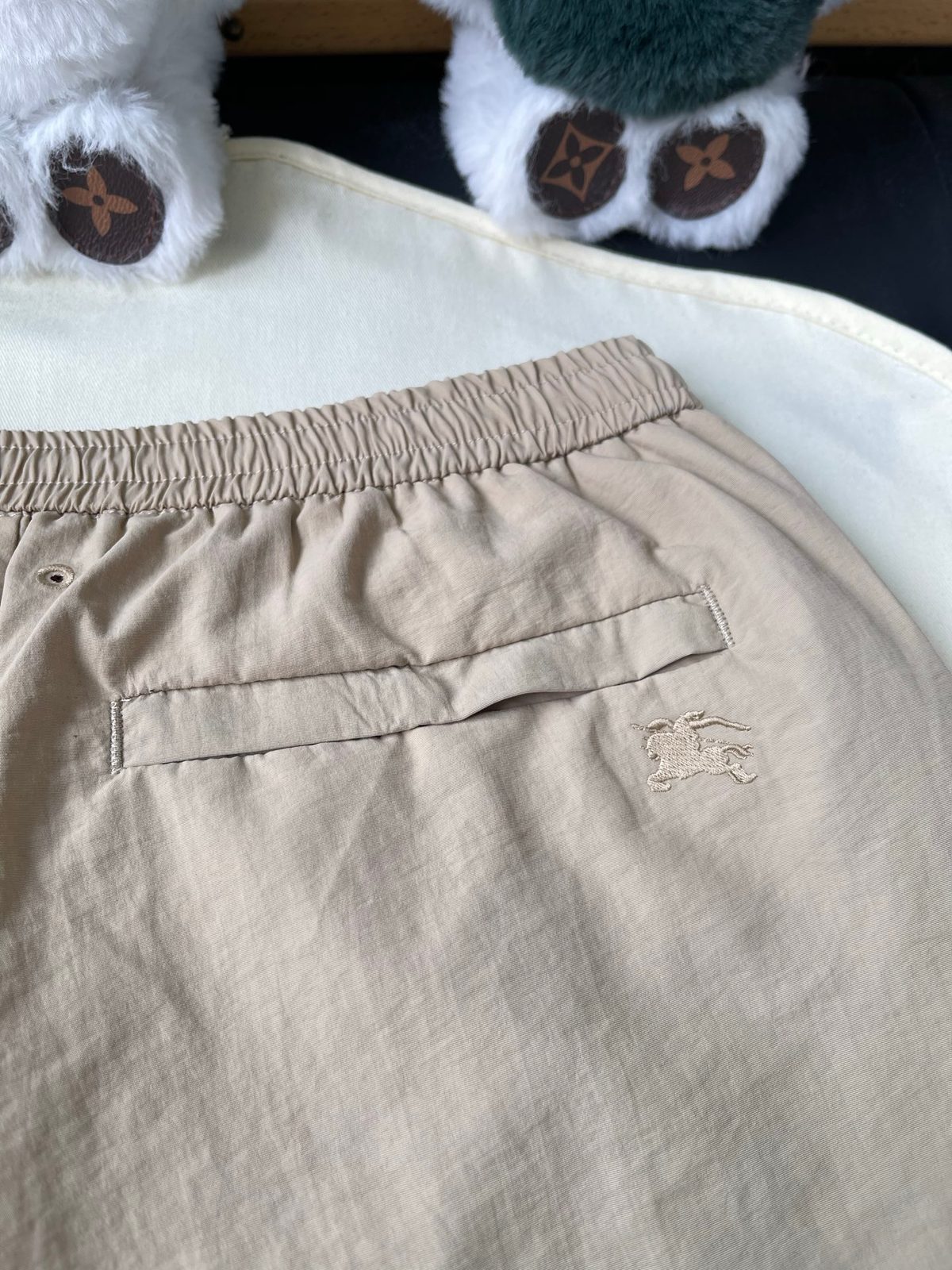 Burberry Equestrian Knight Embroidered Shorts