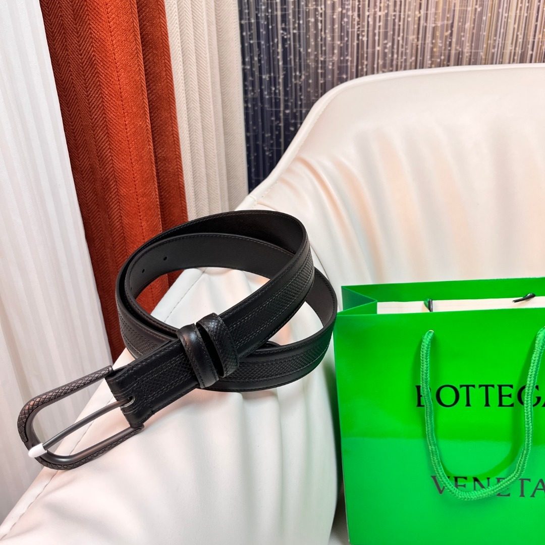 Bottega Veneta Intrecciato Leather Belt