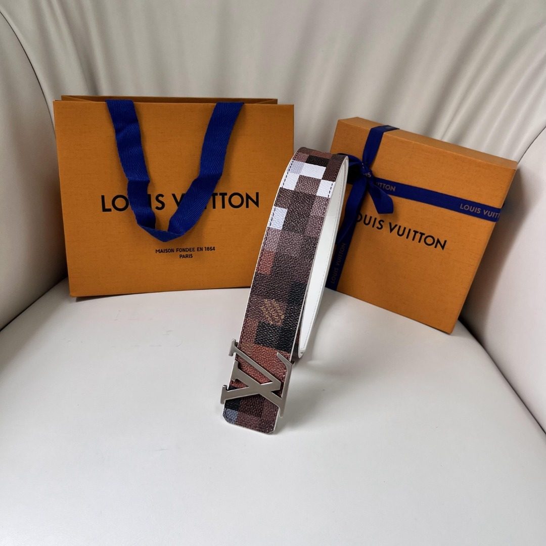 Louis Vuitton Damier Pattern Canvas Belt