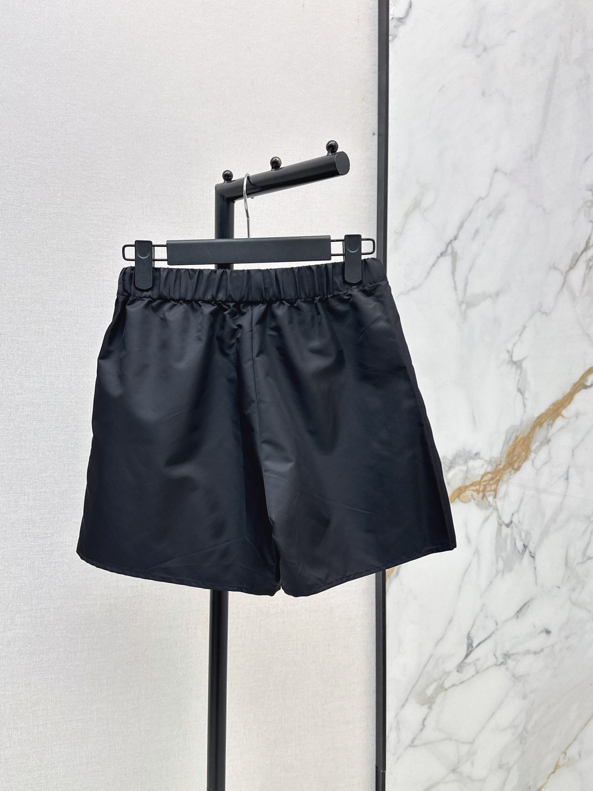 Prada Nylon Drawstring Shorts Black