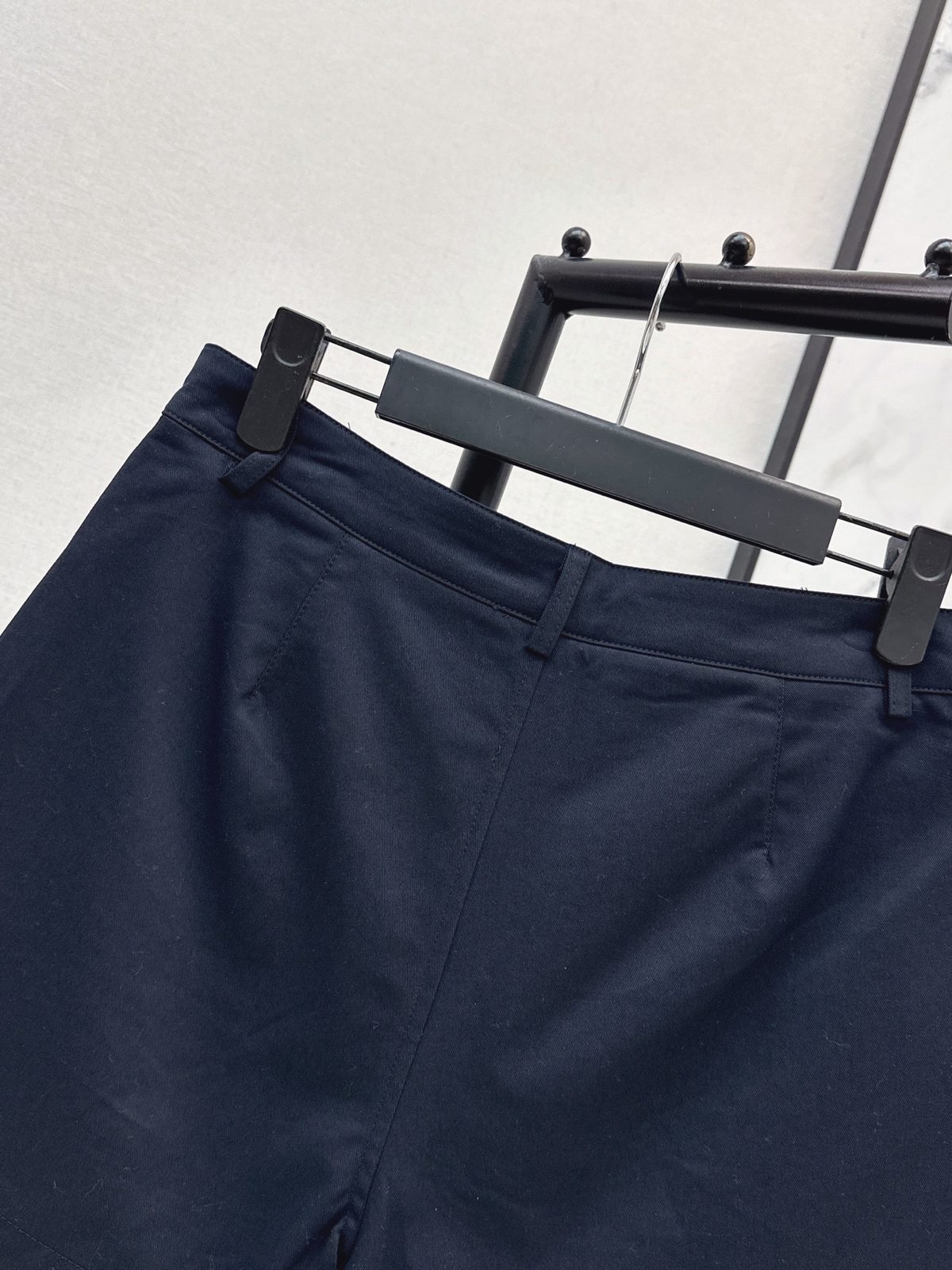 Prada Navy Cotton Shorts