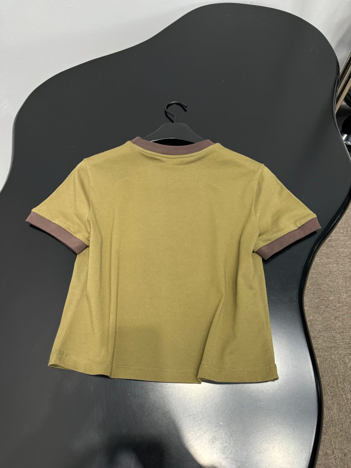Miu Miu Contrast Trim Cotton T-Shirt