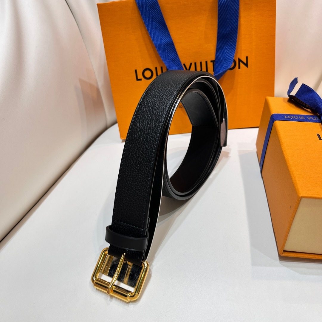 Louis Vuitton Damier Graphite Leather Belt