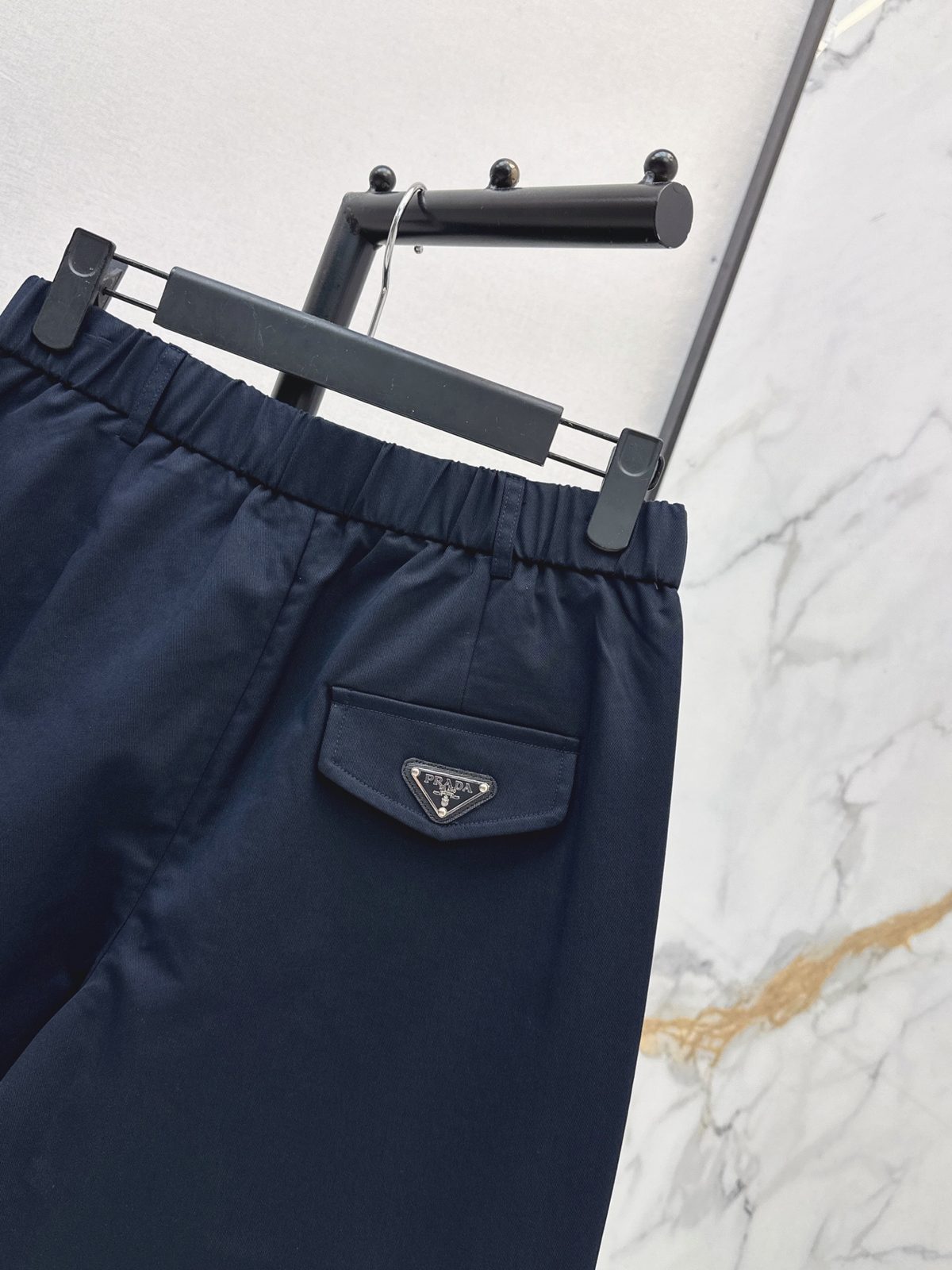 Prada Nylon Shorts with Triangle Logo
