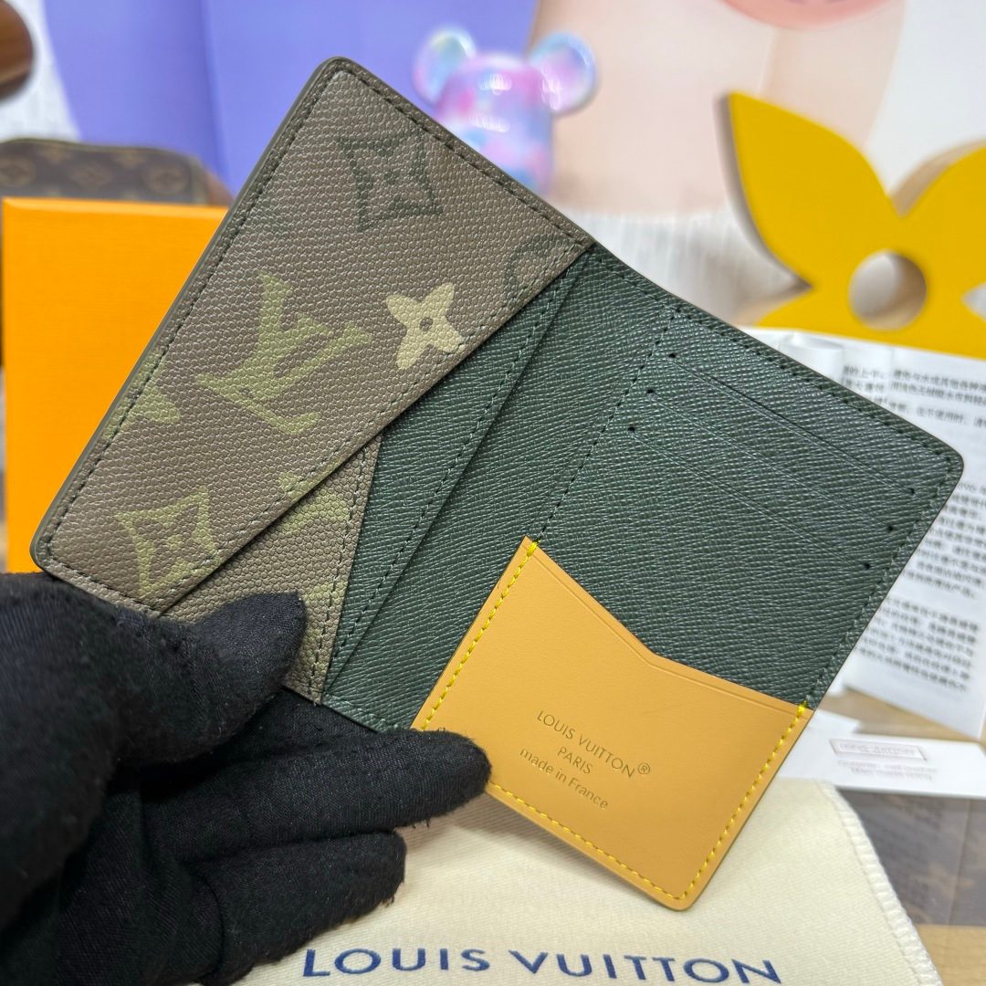 Louis Vuitton Damier Bifold Wallet Yellow