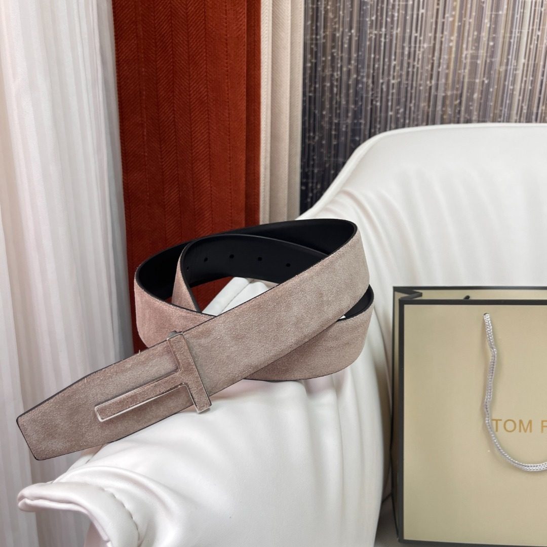 Tom Ford Reversible Suede Leather Belt