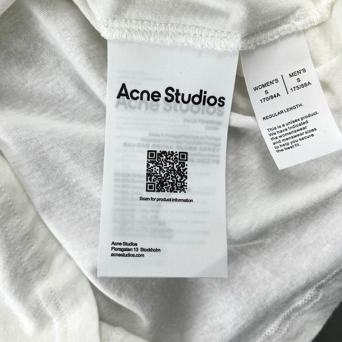 Acne Studios Est 1996 Graphic Long Sleeve T-Shirt