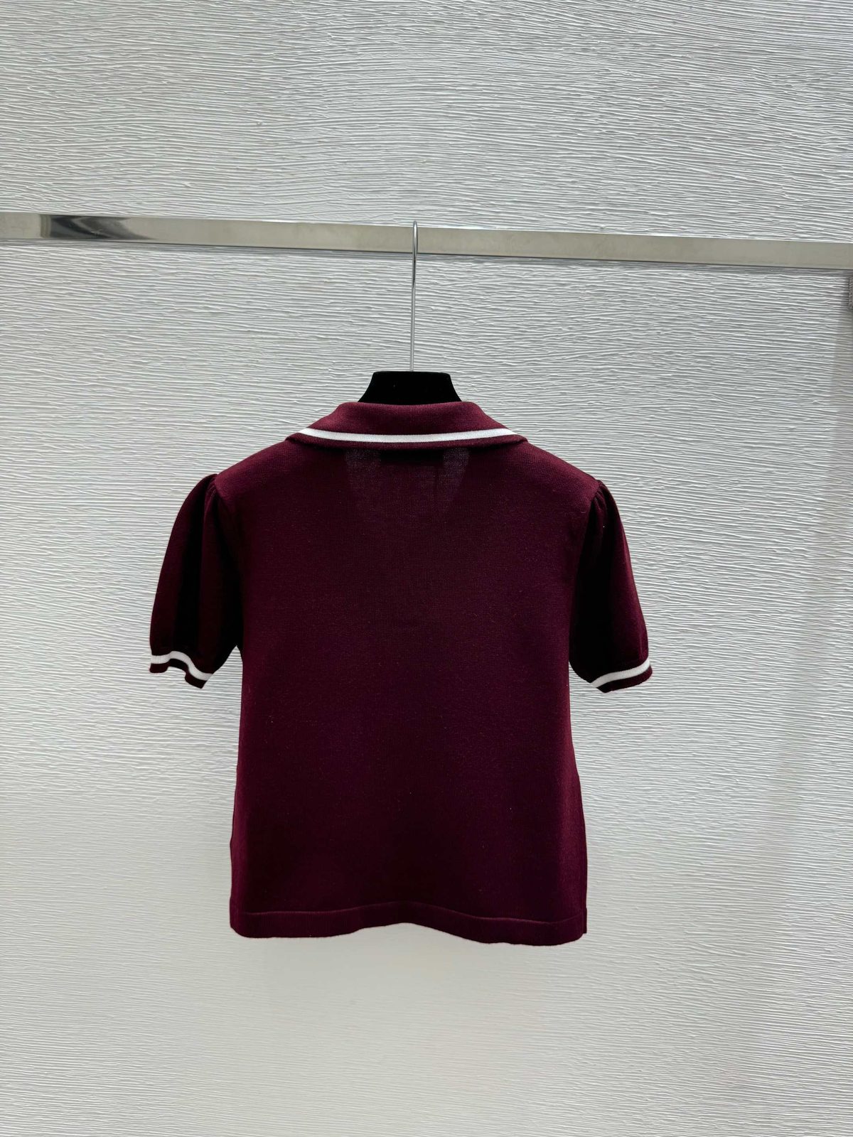 Miu Miu Contrast Collar Polo Shirt