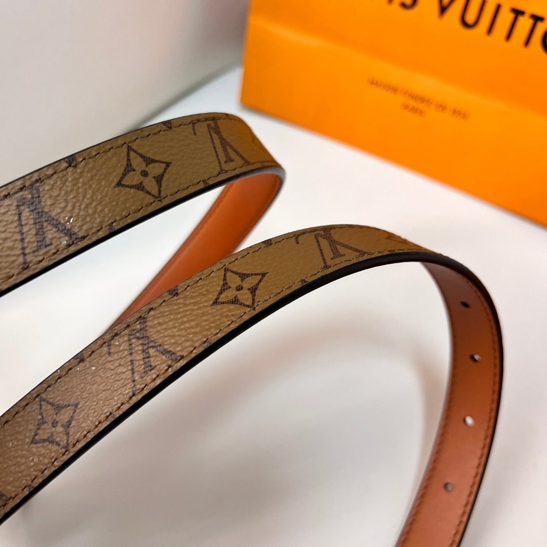 Louis Vuitton Monogram Canvas Leather Belt