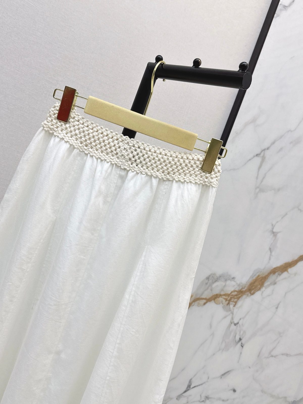 Miu Miu Pleated High-Waist Midi Skirt