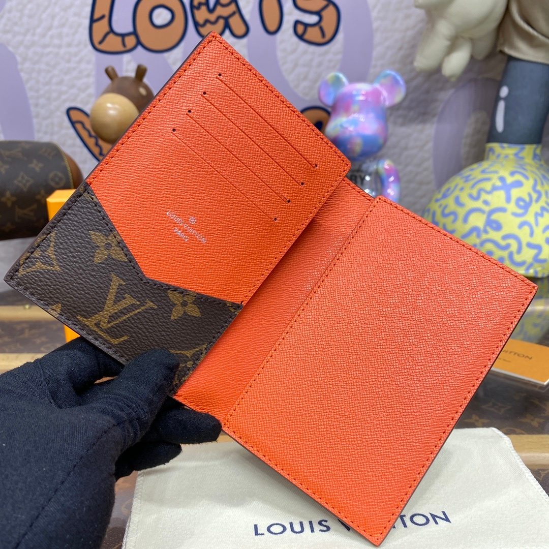 Louis Vuitton Monogram Canvas Bifold Wallet Orange
