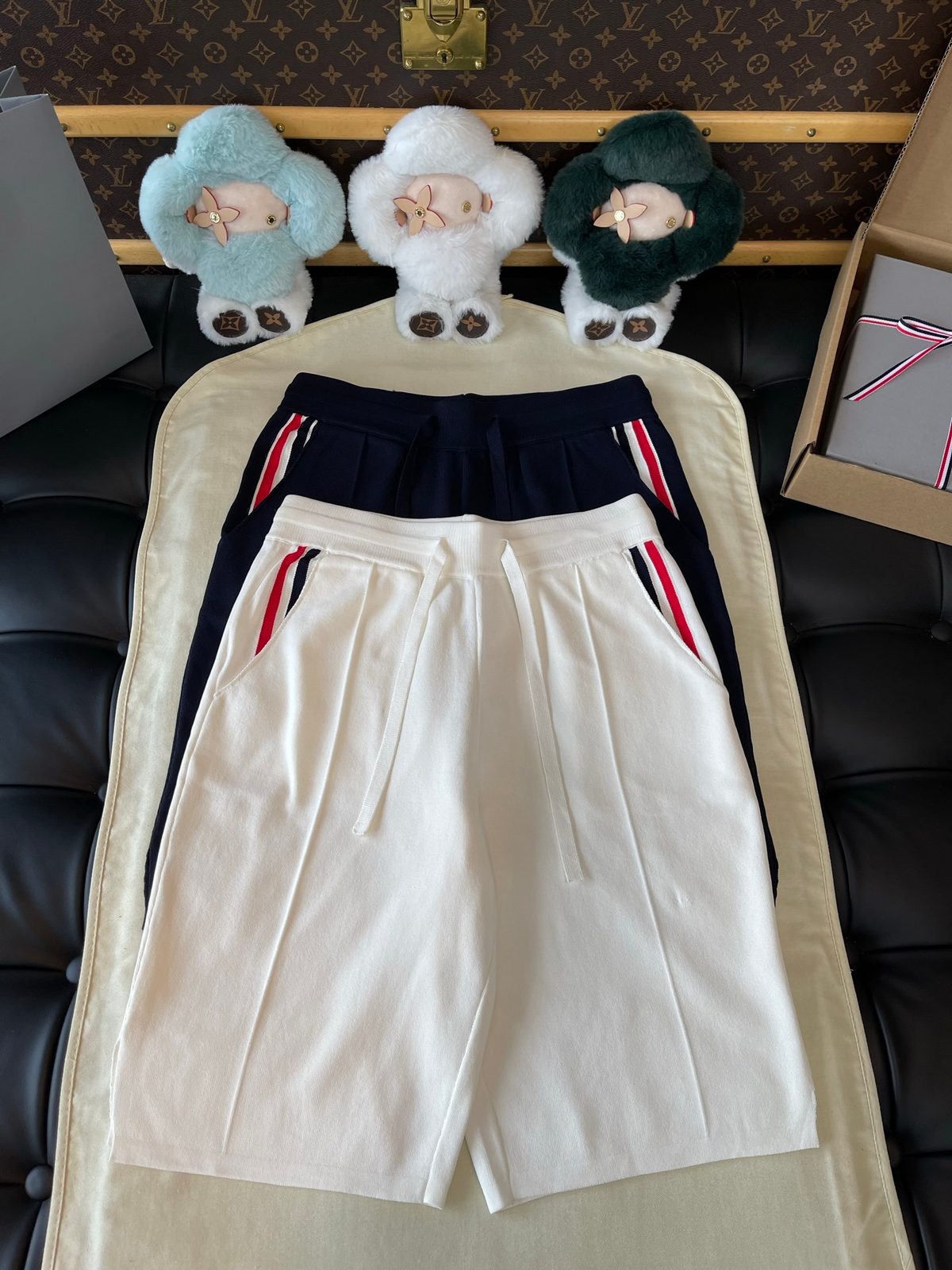 Thom Browne Striped Cotton Shorts
