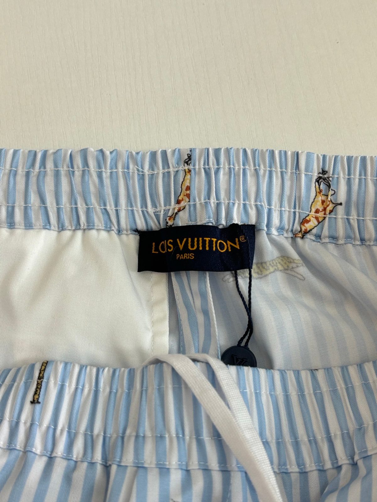 Louis Vuitton Striped Swim Shorts