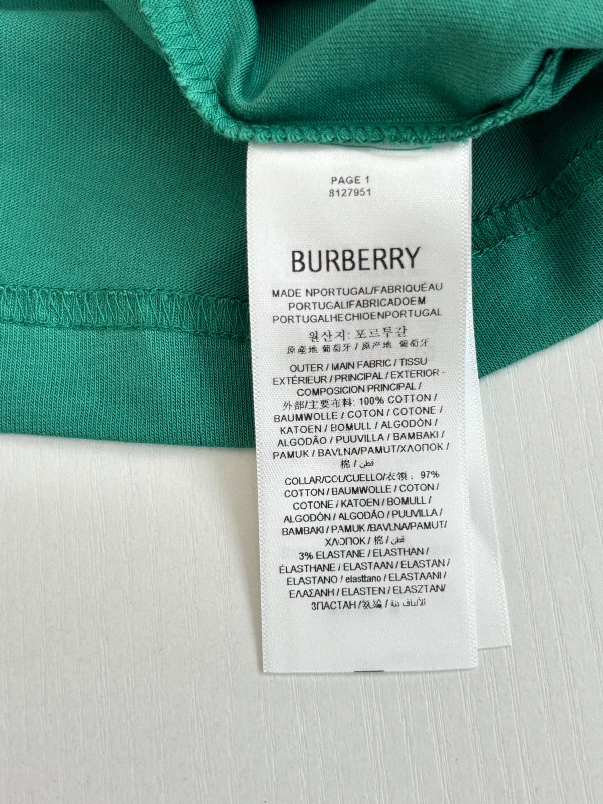 Burberry Men's Cotton Crewneck T-Shirt
