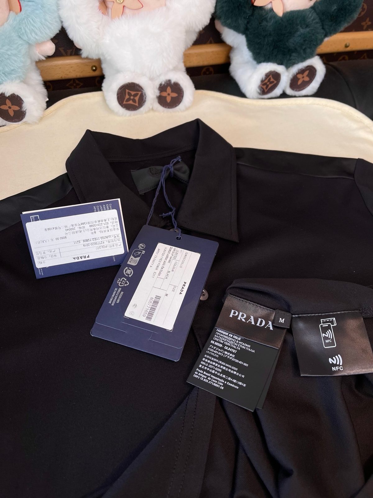 Prada Black Wool Crew Neck Sweater