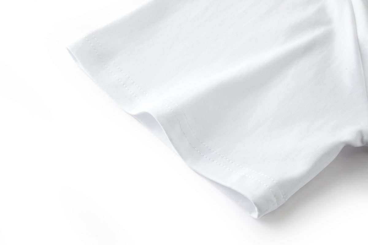 Luxury White Cotton Crewneck T-Shirt