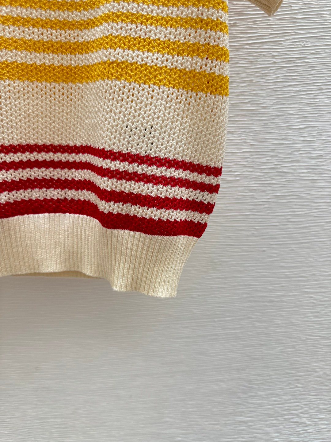Miu Miu Striped Knit Crewneck Sweater