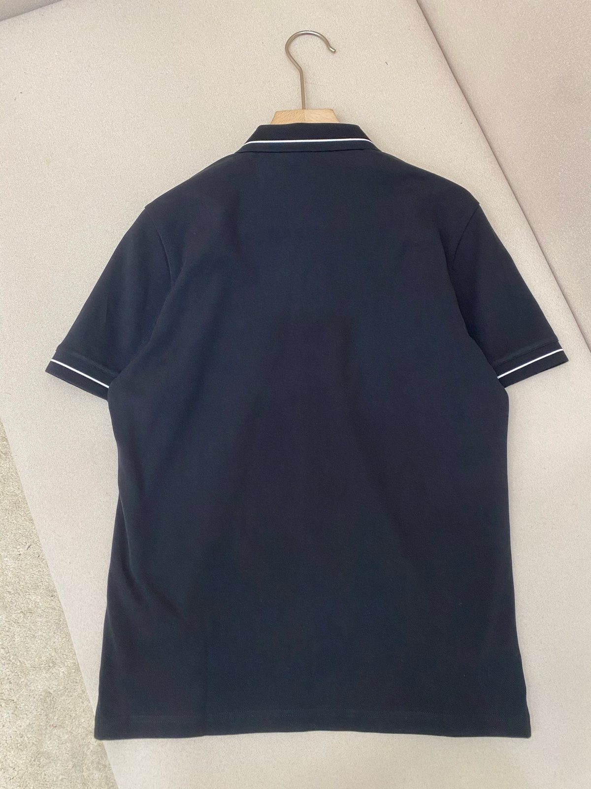 Navy Polo Shirt with Contrast Trim