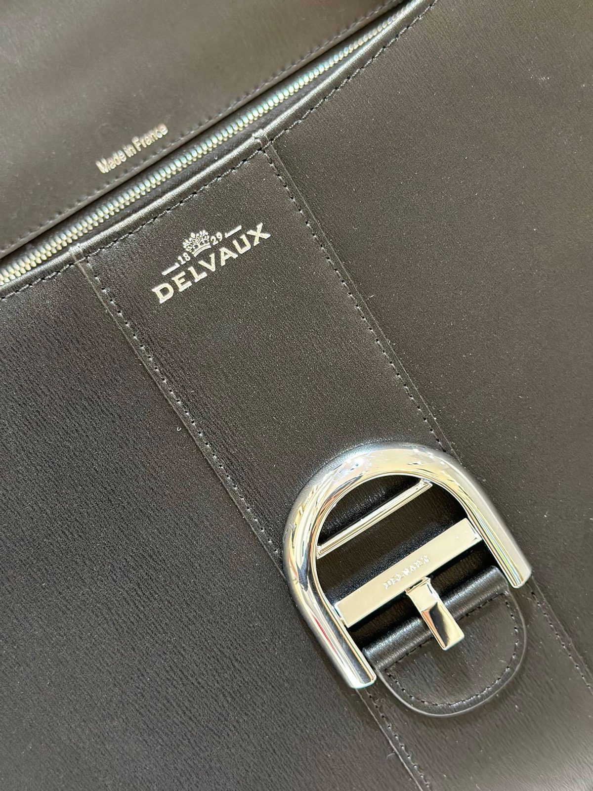 Delvaux Brillant Black Leather Shoulder Bag