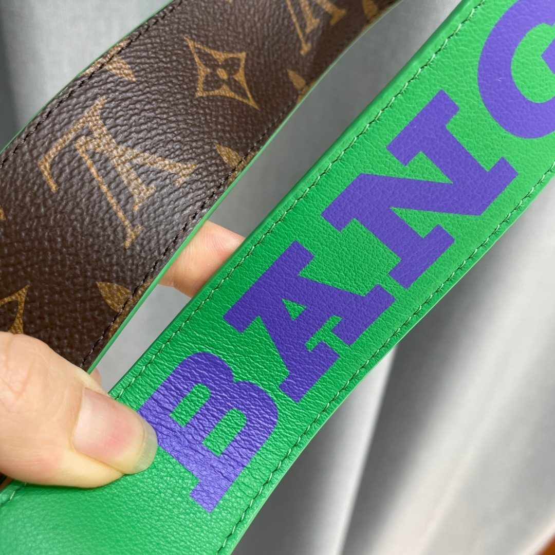 Louis Vuitton Monogram Canvas Leather Belt